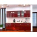 Bucatarie Zebra 2.6 metri MDF rosu simplu